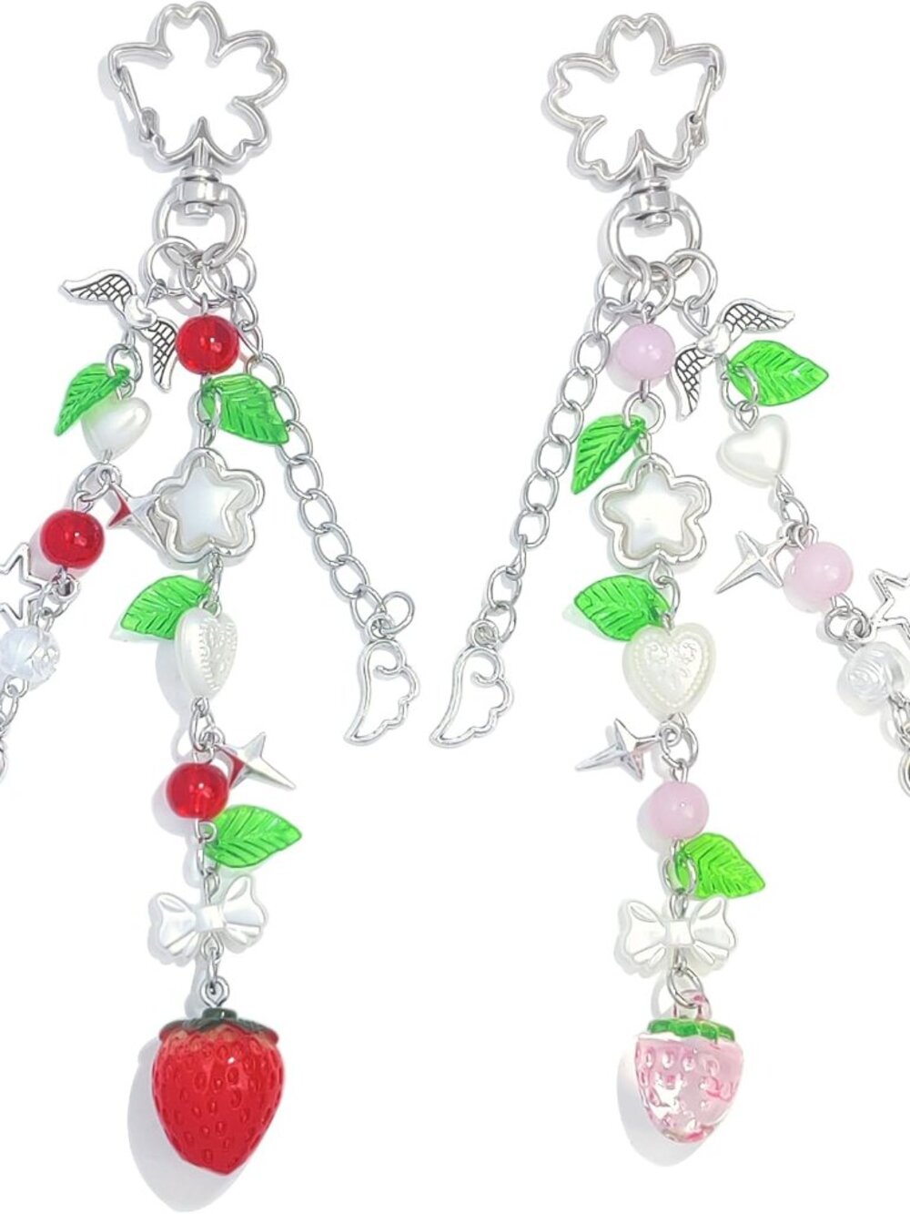 Cute Pink Fuzzy Cat Aesthetic Y2K Stylish Keychains